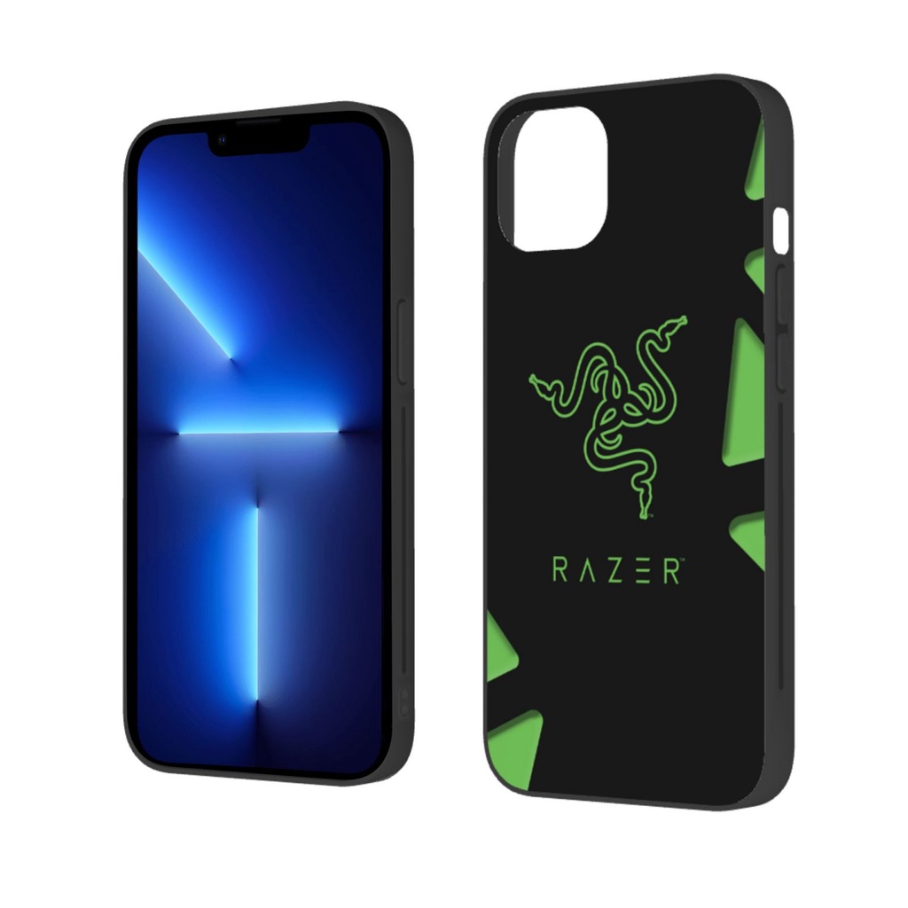 Ốp Điện Thoại In Logo Razer Thời Trang Cho IPhone 12 13 14 Pro Max X XR 7 8 Plus Mini