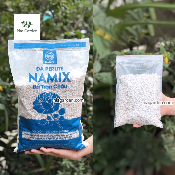 Đá Perlite - Đá trân châu Namix, giá thể trồng cây (gói 50gr)