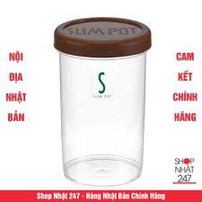 Hộp nhựa đựng thực phẩm hình tròn Inomata 680ml (màu nâu) Nội địa Nhật Bản