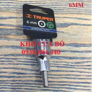 Đầu tuýp lục giác 1/2" 6mm truper 13281