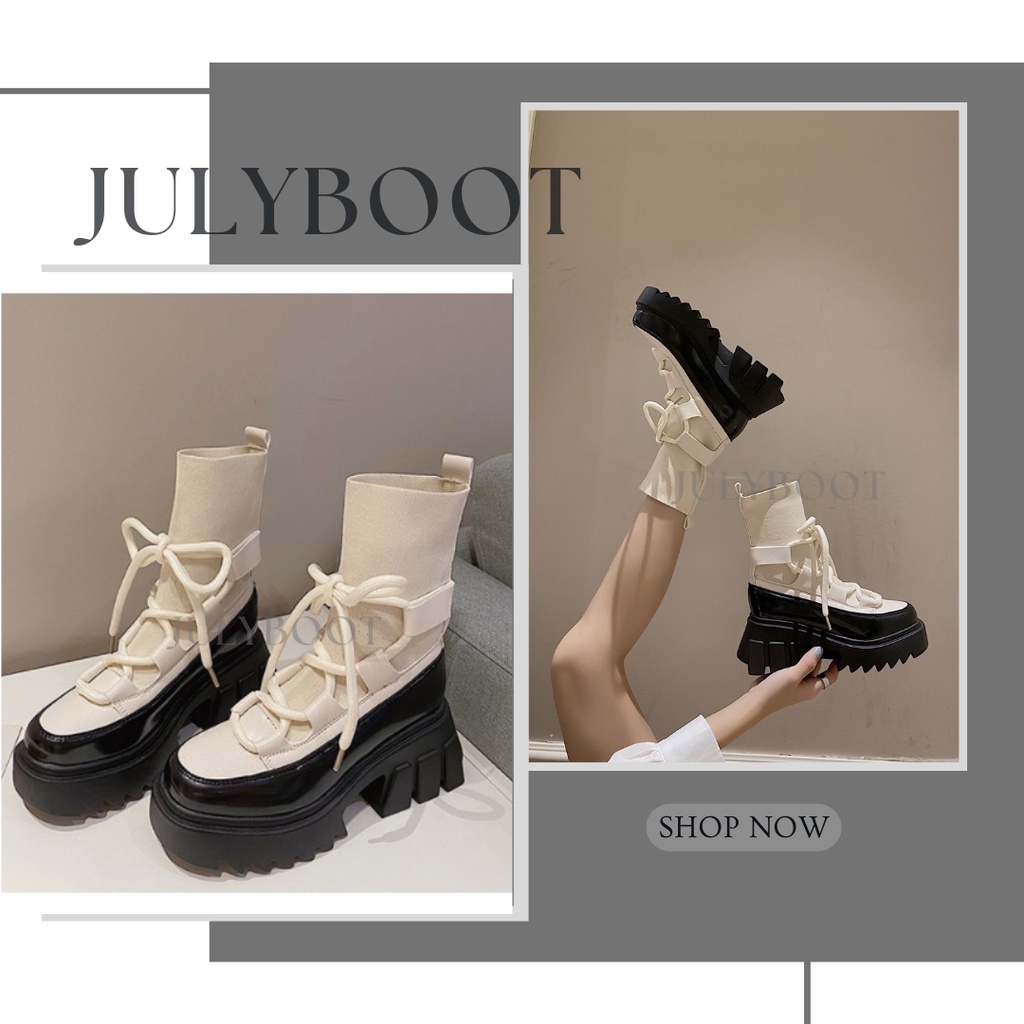(SẴN) Giày Sandal Ulzzang Đế Bánh Mì Phối Tất Siêu Xinh Có Hình Thật
