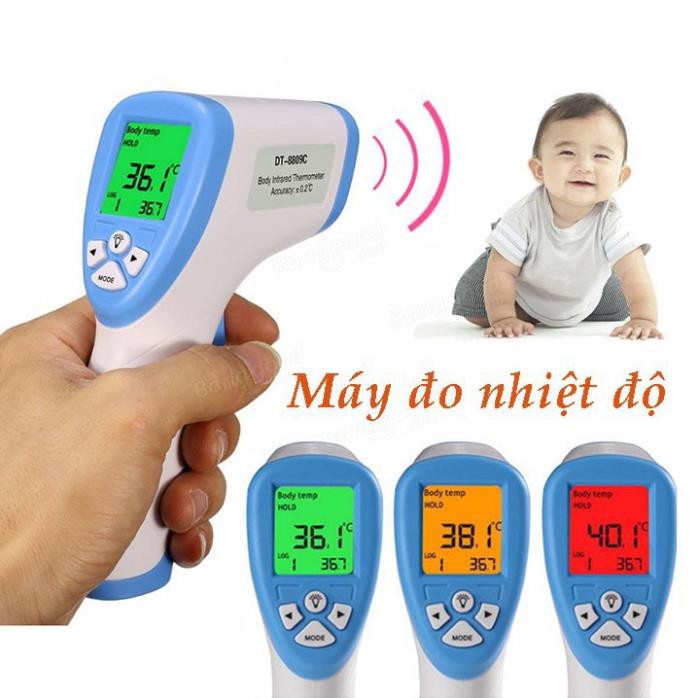 Súng bắn nhiệt độ cảm biến hồng ngoại đo trán đo nước