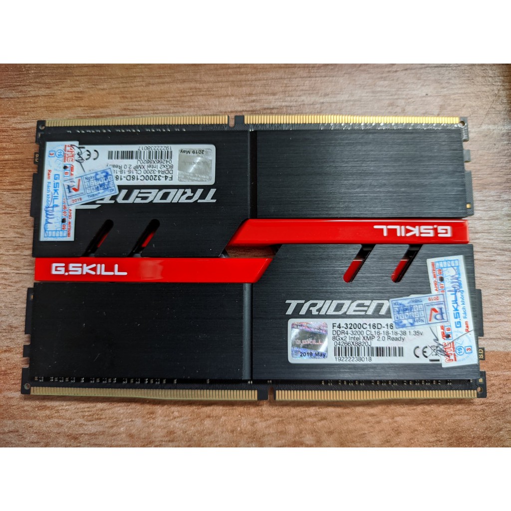 Ram DDR4 Gskill 16G buss 3200 Trident Z