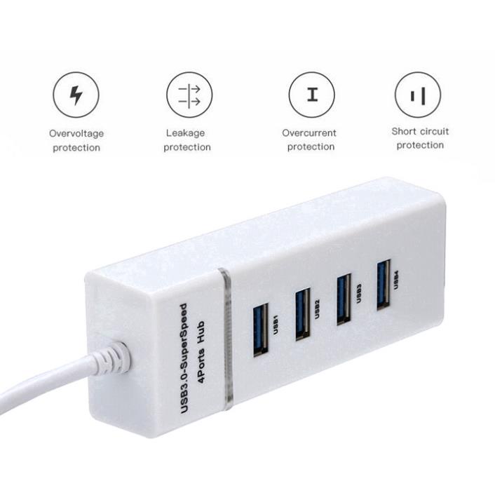 [Hàng xịn 3.0] Bộ chia USB HUB 3.0 chia 1 ra 4 cổng USB (giao màu ngẫu nhiên)