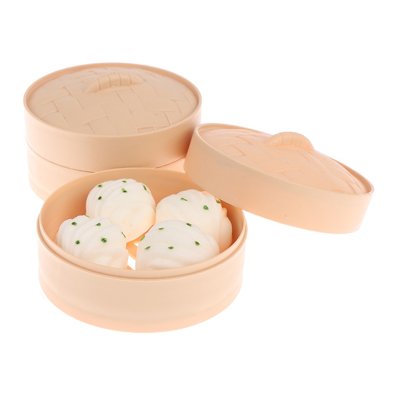 1 Bộ Đồ Chơi Xốp Squishy Giảm Stress Hình Bánh Bao Dễ Thương Cho Bé