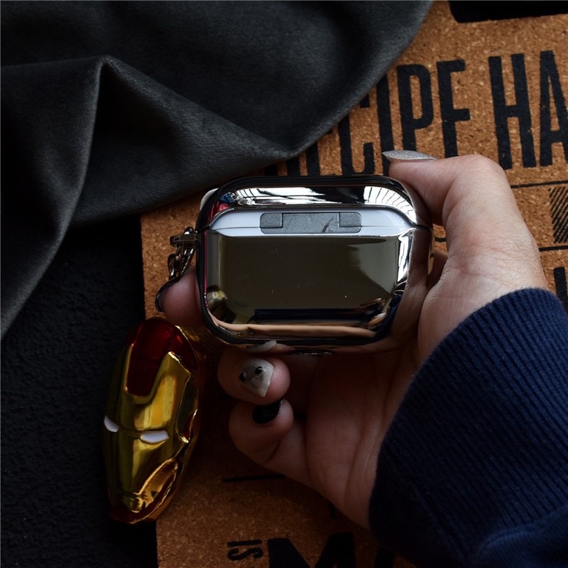 Case Airpod 1/2/pro/3 Trơn Iron Man người sắt marvel