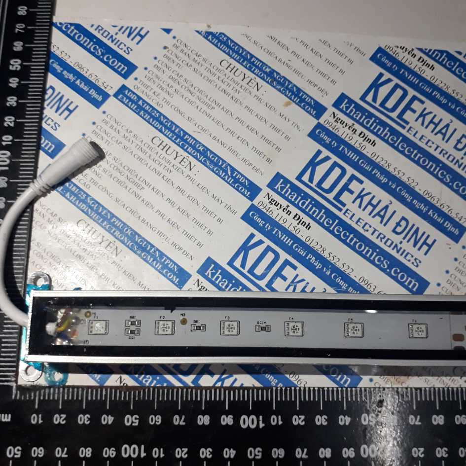 led thanh nhôm ngoài trời full màu KDE1, 24V, 1m kde2685