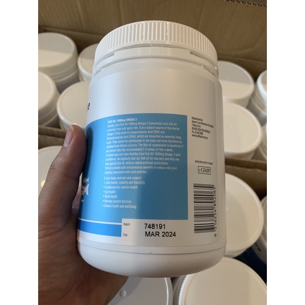 Dầu cá Fish Oil Omega 3 400 viên Healthy Care Fish Oil Omega3