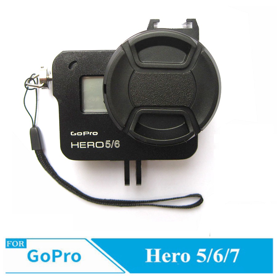 Bộ khung viền kim loại CNC kèm Filter, nắp che cho GoPro Hero 5, GoPro Hero 6, GoPro Hero 7, GoPro new Hero 2018