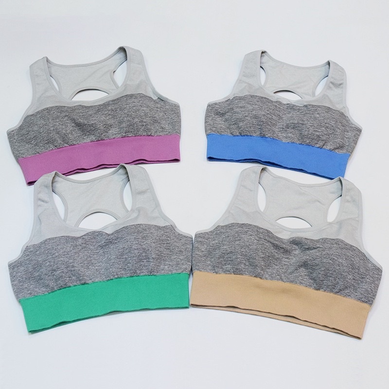 ÁO BRA TẬP GYM YOGA NỮ DÁNG BA LỖ HỞ LƯNG PHỐI MÀU SIÊU ĐẸP