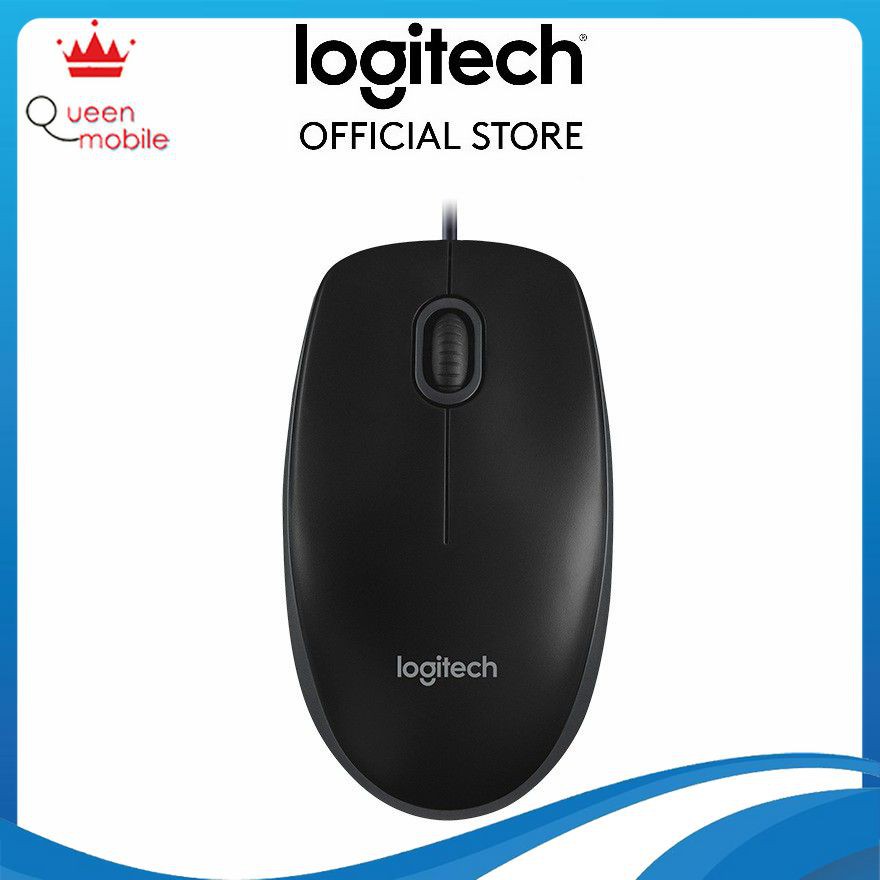 [Trả góp 0% LS] [Mã ELLOGI GIẢM 5% ĐƠN BẤT KỲ]Chuột dây Logitech B100