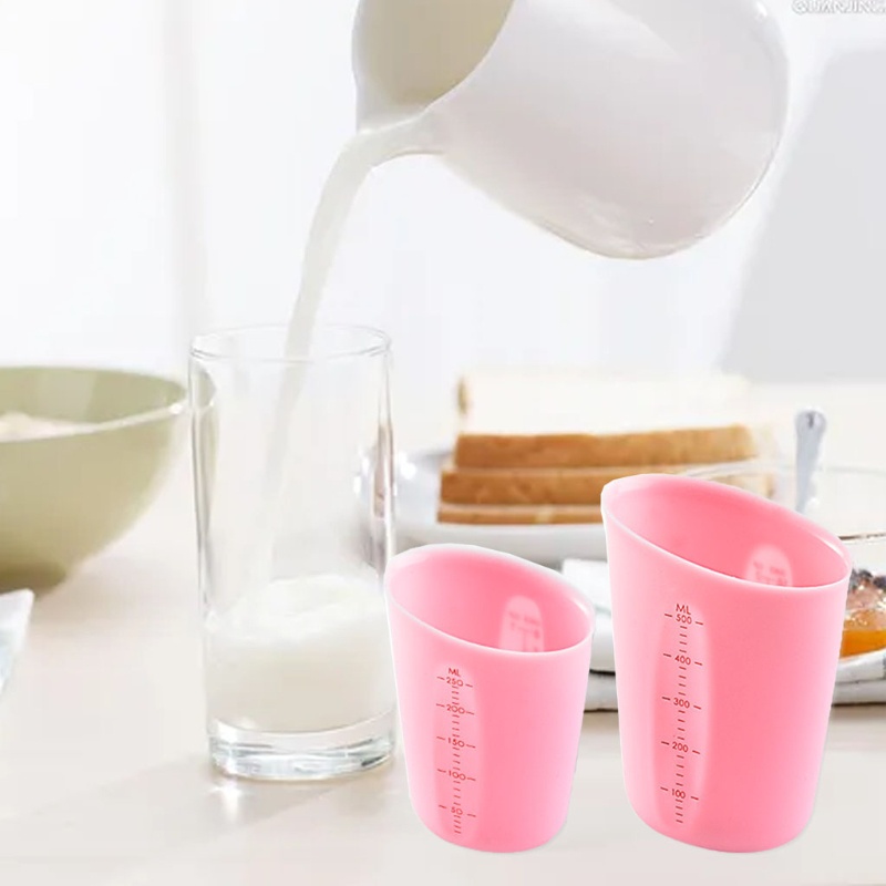 Cốc Đo Lường Silicone Với Thang Đo Chính Xác Dùng Làm Trang Sức Epoxy Resin