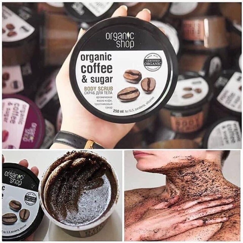 Tẩy Tbc body Organic Shop Coffee