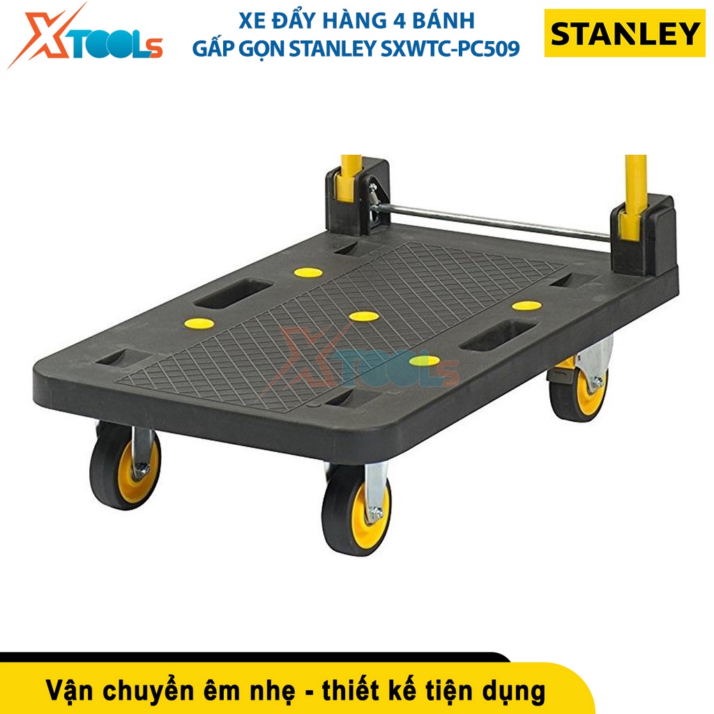 Xe đẩy hàng 4 bánh STANLEY SXWTC-PC509 | Xe đẩy tay 4 bánh có thể gấp gọn, tải trọng: 250kgs [CHÍNH HÃNG][XTOOLS]