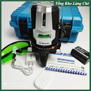 Máy Cân Mực Bắn Cốt Laser Tia Xanh Masaki - MSK 334 Có Điều Khiển - Máy Cân Bằng Laser Tặng Kèm Chân Đế 1m2