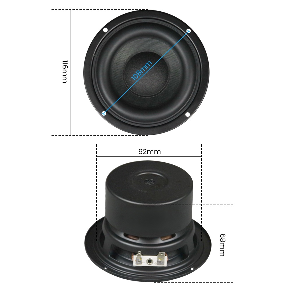 Loa siêu trầm AIYIMA 4 inch 4/ 8 Ohm 45W 2.1 chất lượng cao tiện lợi