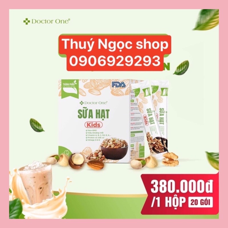 Sữa Hạt Doctor One Dành Cho Bé[ Tặng kèm 1 hộp khẩu trang 10 cái cho bé]