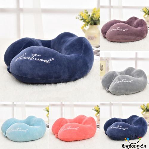 Gối xốp kê cổ hình chữ U siêu mềm đáng yêu tiện lợi cho du lịch