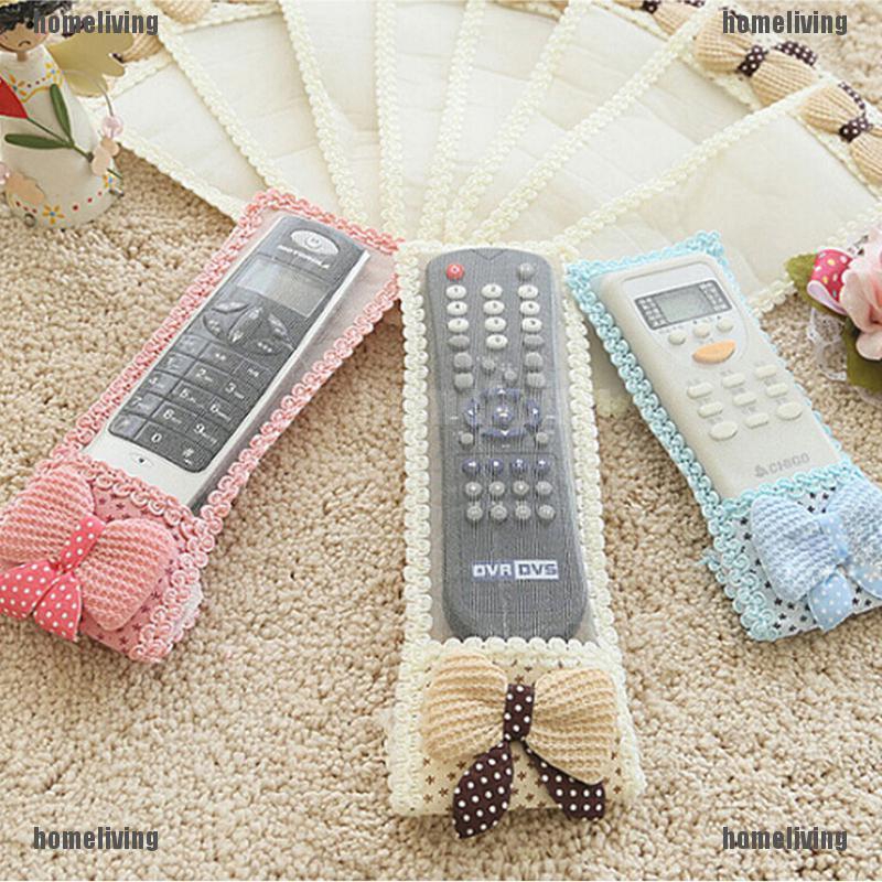 ❤❤1 Vỏ Bọc Điều Khiển TV Từ Xa Chống Bụi Có Đính Nơ