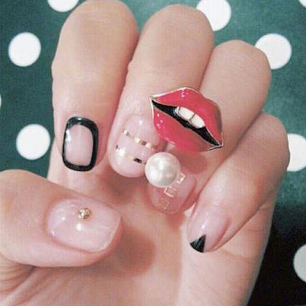 Mxgoods Nhẫn Đeo Khớp Ngón Tay Hình Chiếc Răng Thanh Lịch Sáng Tạo Có Thể Điều Chỉnh Cho Nữ Dự