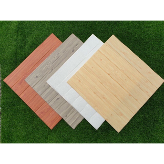Combo 5 tấm xốp dán tường giả gỗ