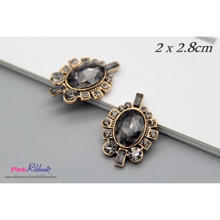 Charm đá ghi phụ kiện thời trang, gắn lên phụ kiện tóc, làm phụ kiện nơ bờm kẹp tóc, DIY, handmade