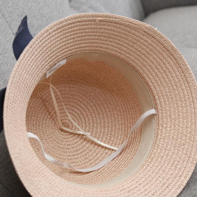 Set Mũ Và Túi Cói Đi Biển Phong Cách Công Chúa Cho Bé Gái