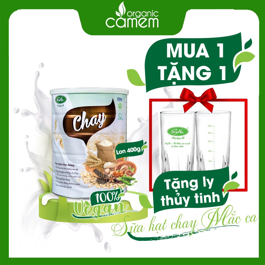 Sữa Chay Soyna 11 loại hạt cao cấp - Không Chứa Đậu Nành - Dinh dưỡng bổ sung cho người trường chay - Lon 400g