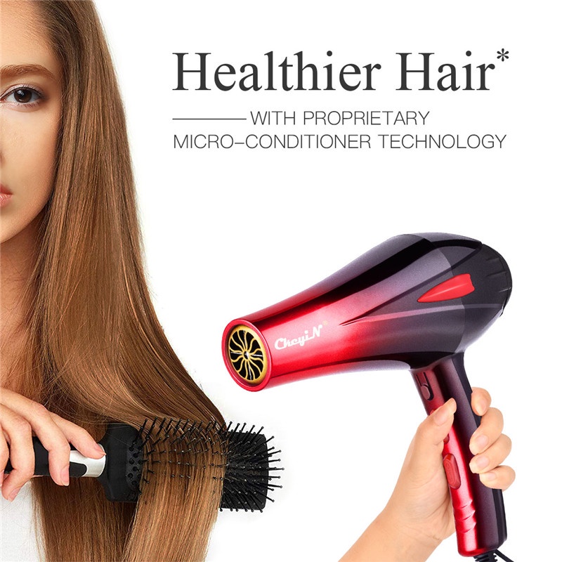 CkeyiN Máy Sấy Tóc 2 Chiều Nóng Lạnh Công có thể điều chỉnh Máy sấy tóc công suất lớn HS122