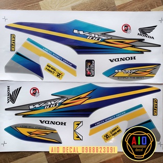 Tem rời wave 50cc,100cc xanh vàng v8 - ảnh thật