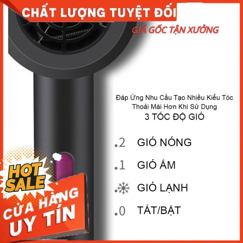 [Hàng Nội Địa Trung] Máy sấy tóc hai chiều mini Bedabenc kiểu dáng thời trang công suất 1000W có móc treo tường