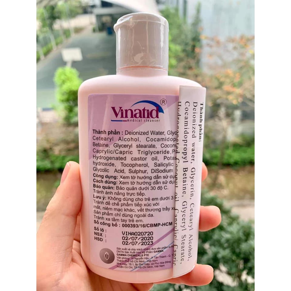 Sữa rửa mặt , tắm gội Vinatid 150ml