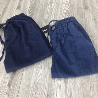 Quần bagy bò giấy cạp chun