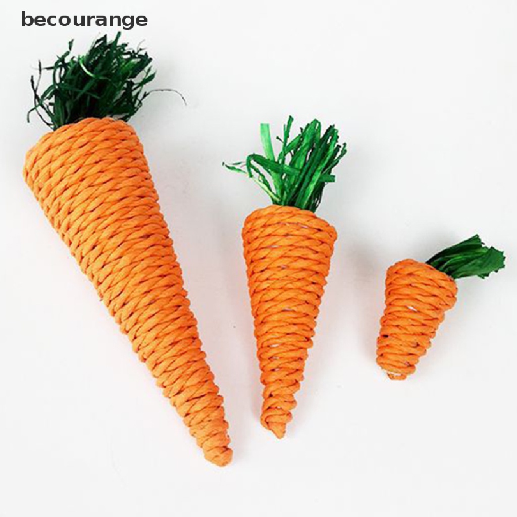 (becourange) Đồ Chơi Gặm Làm Sạch Răng Cà Rốt / Thỏ / Ngọt Ngào