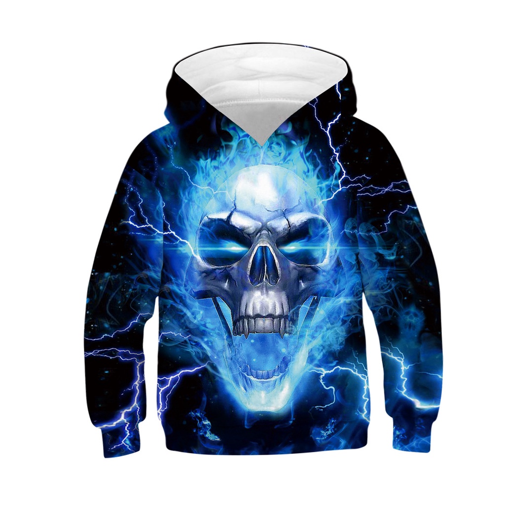 Áo Hoodie In Hình Sói 3D Thời Trang Mùa Thu Mới Cho Bé Trai
