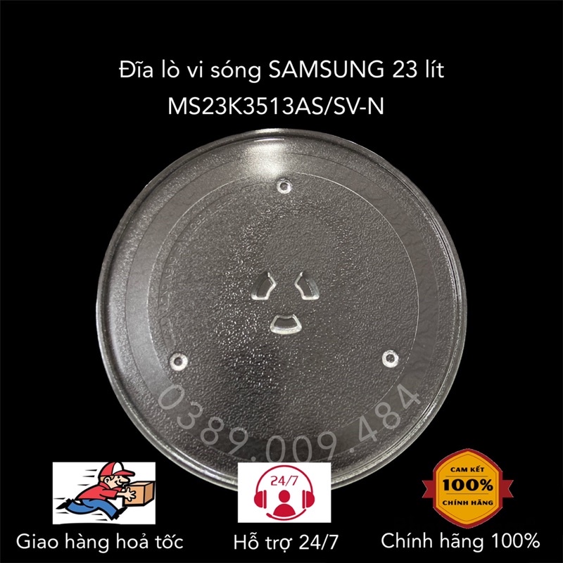 Đĩa quay lò vi sóng Samsung 23 lít chính hãng MS23K3513AS/SV-N