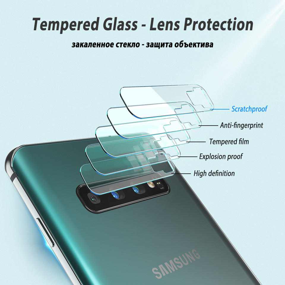 Camera Lens Soft Fiber Tempered Glass For Samsung Galaxy S8 S10 S10e S9 S7Edge S7 S10-5G S6 S6Edge Plus S20 Camera Glass Protector Film