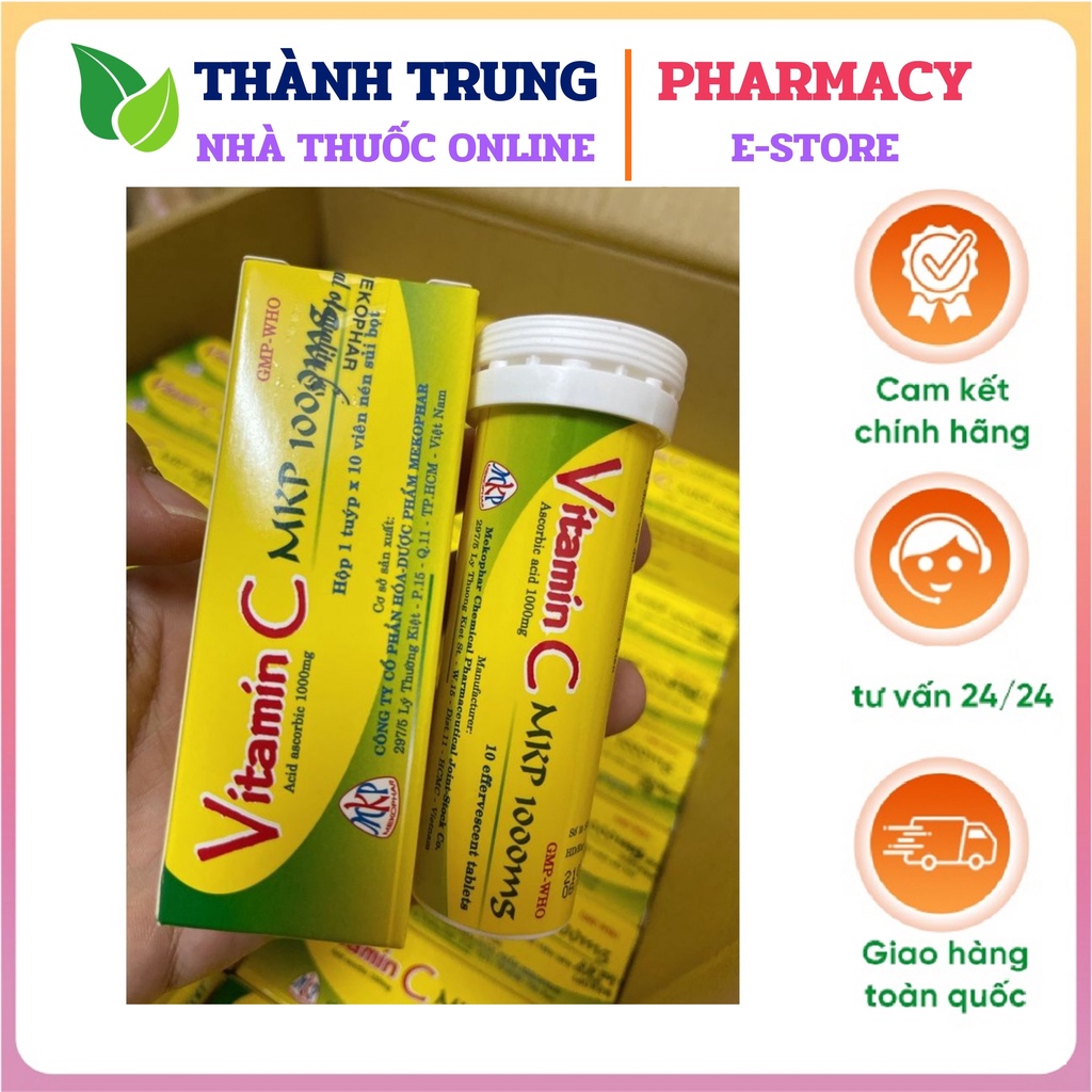 Viên sủi vitamin C - UpSa C , Berocca - Vitamin C 1000