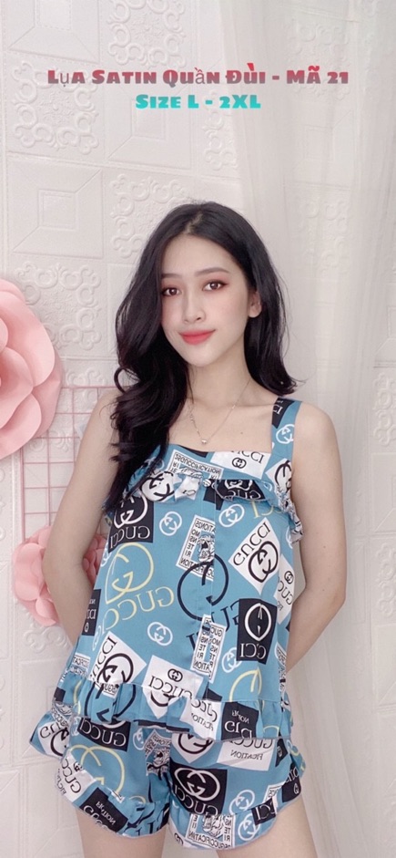 HÀNG CAO CẤP - SET ĐỒ BỘ LỤA SATIN QUẦN ĐÙI | BigBuy360 - bigbuy360.vn
