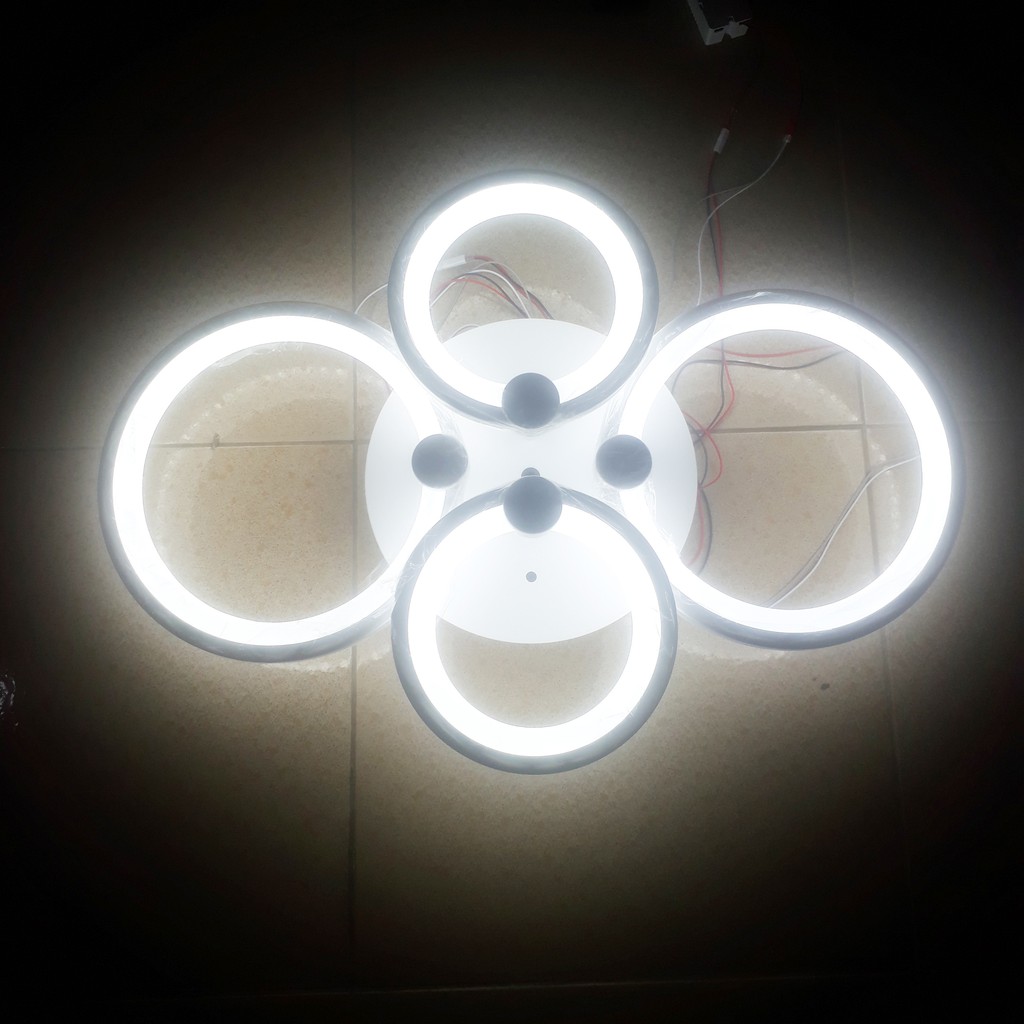 Đèn LED ốp trần trang trí hiện đại V4-4 vòng