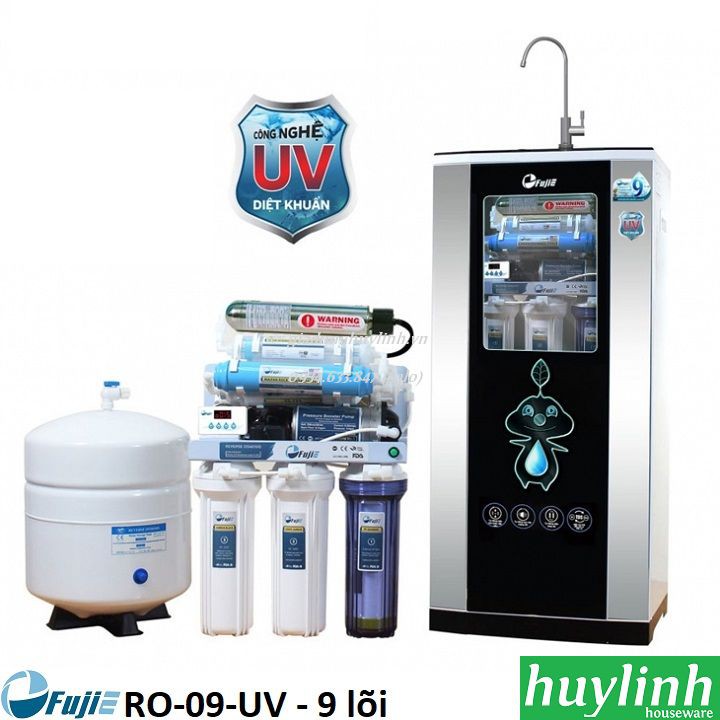 [Mã ELHAMS5 giảm 6% đơn 300K] Máy lọc nước RO Fujie RO-09-UV - 9 cấp lọc - Có đèn UV diệt khuẩn