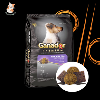 Thức ăn cho chó con ganador puppy 3kg hạt khô vị sữa và dha