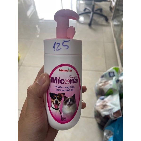 Sữa tắm Micona chai 200ml cho chó mèo ( trên 2 tháng tuổi)