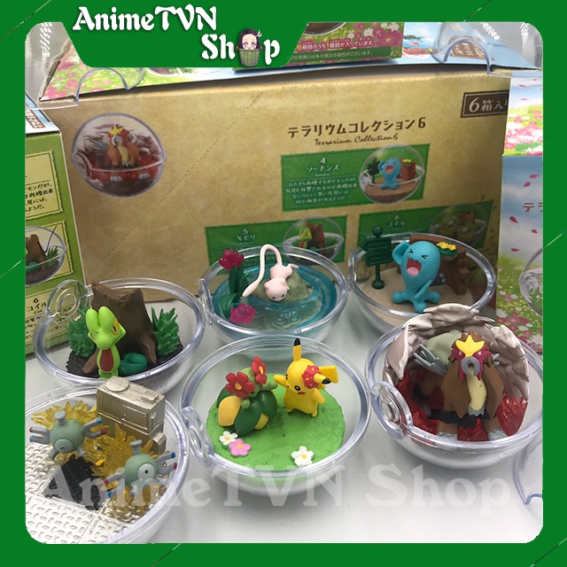 Mô hình Tiểu cảnh Terrarium Anime Manga Pokemon Huyền thoại (Bửu bối thần kì) Nhiều loại - Bóng trong suốt dễ thương