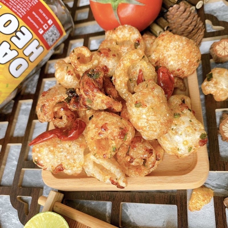 Da Heo Mắm hành❤️Hàng Loại 1❤️ Thơm Ngon Ròn Giụm hũ 200g_Đồ ăn vặt CemLY Hà Nội