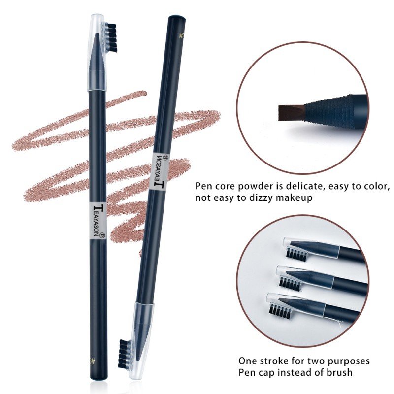 [Hàng mới về] Bút chì vẽ lông mày kéo đường chống thấm nước chống lem lâu trôi lên màu nhanh có cọ tiện dụng | WebRaoVat - webraovat.net.vn