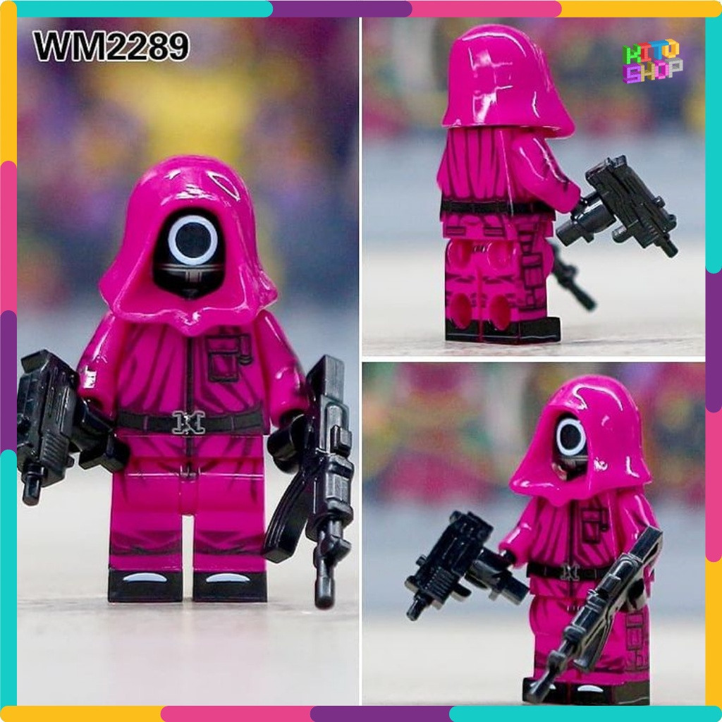 Đồ Chơi Xếp Hình Lego Minifigures Mô Hình Nhân Vật Phim Truyện Squid Game Trò Chơi Con Mực WM6131