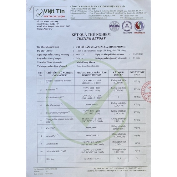 100g Nhân hạt Macca đã sấy rang