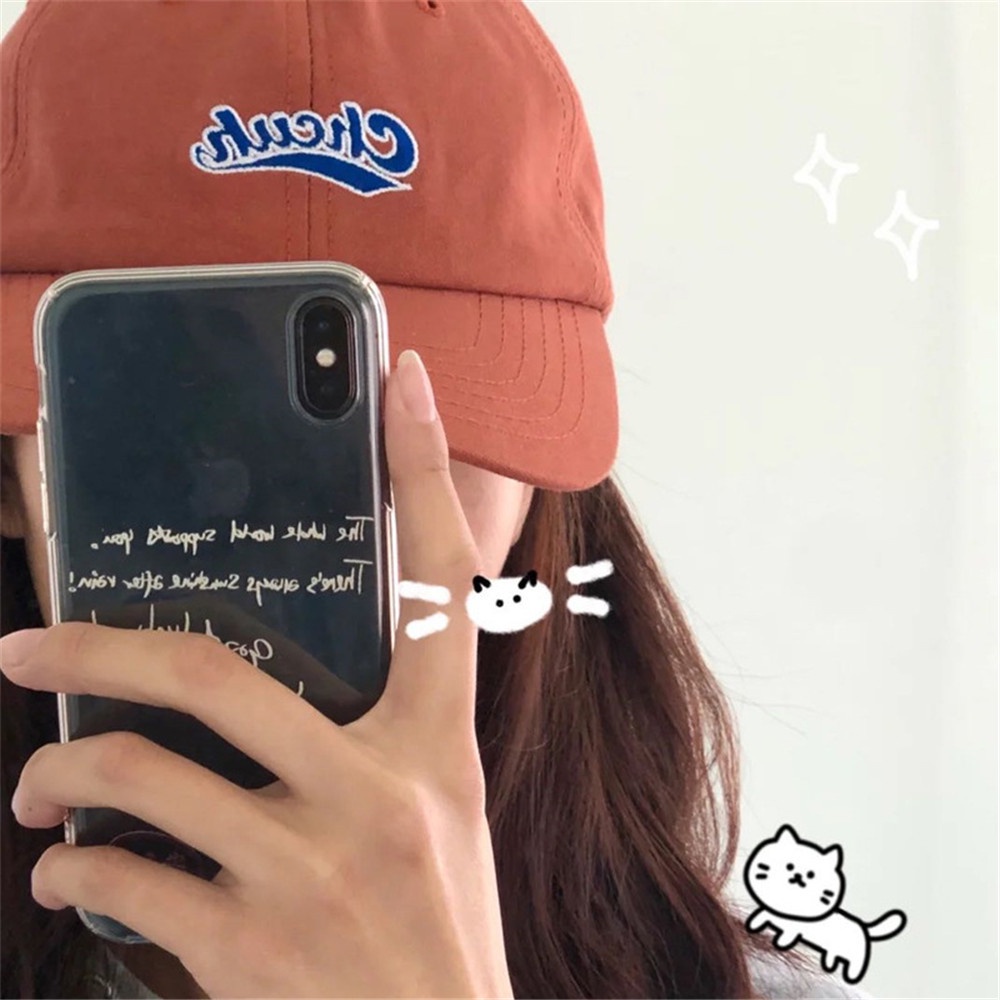 Mũ lưỡi trai màu trơn có họa tiết chữ thời trang dành cho nam và nữ