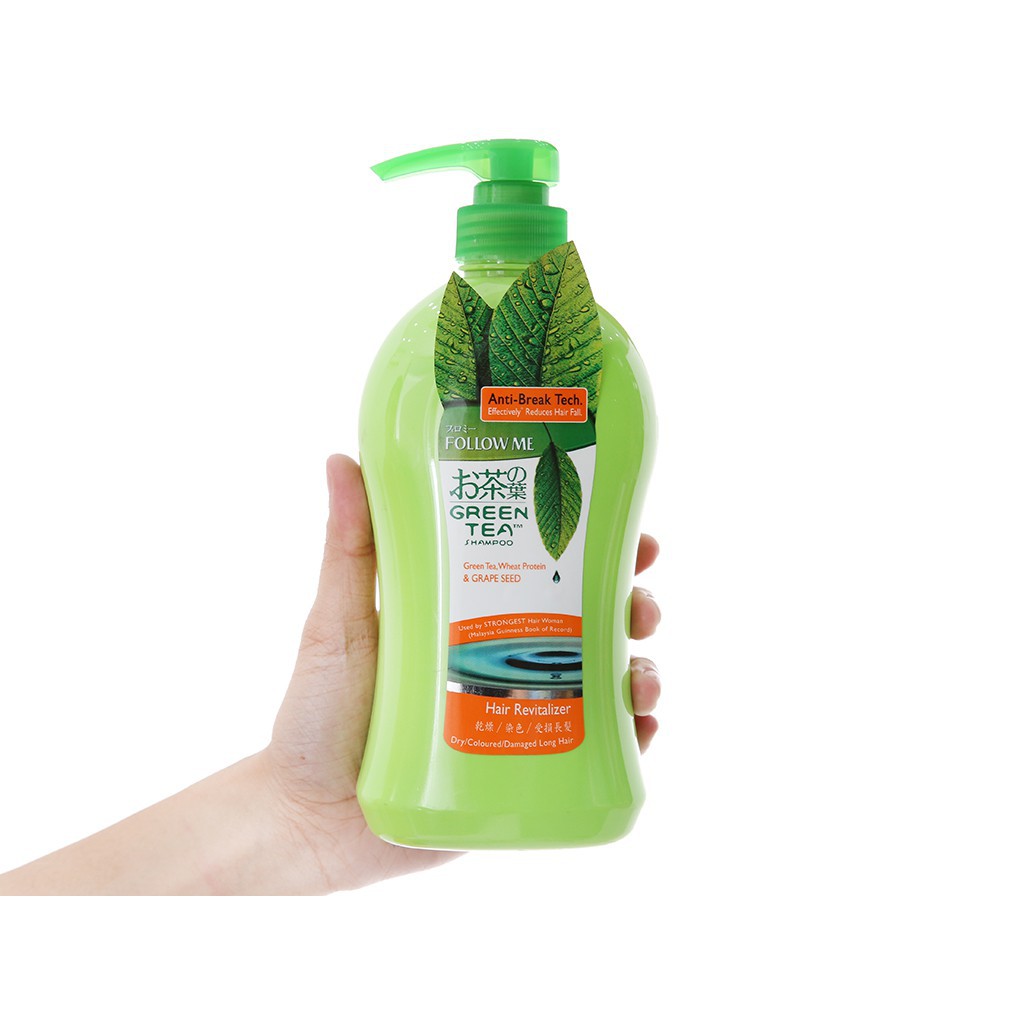 Dầu gội Follow Me trà xanh phục hồi và ngăn rụng tóc 750ml